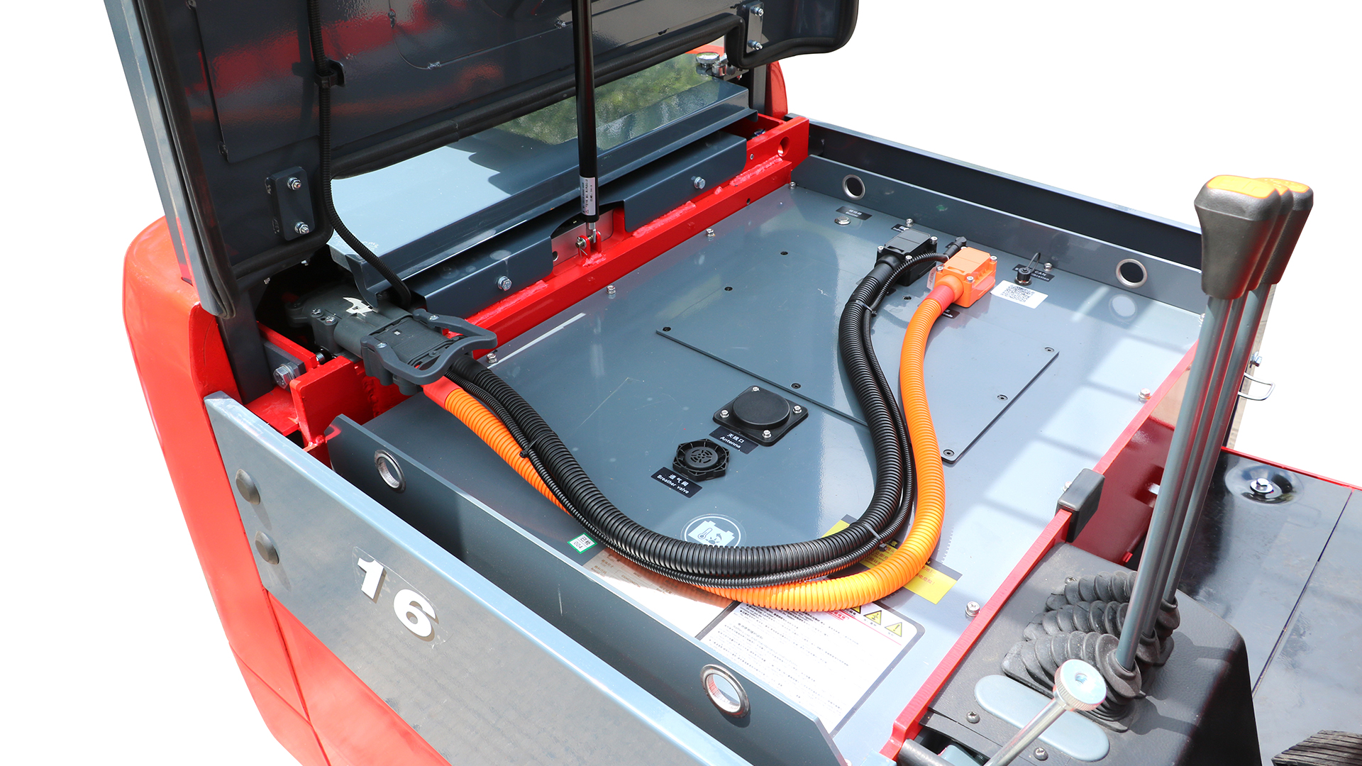 Staff with battery serviceboard from Jac